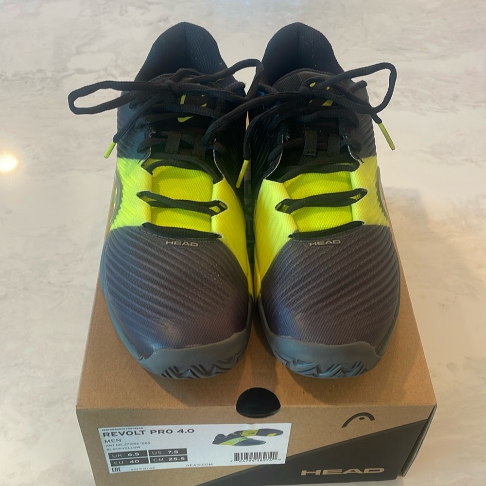 Head Revolt Pro 4.0 Tennis/Pickleball Court Shoes - Men’s 7.5 New with Box